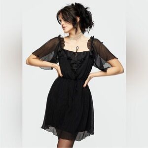 Disturbia Lucien Angel Sleeve Mini Dress